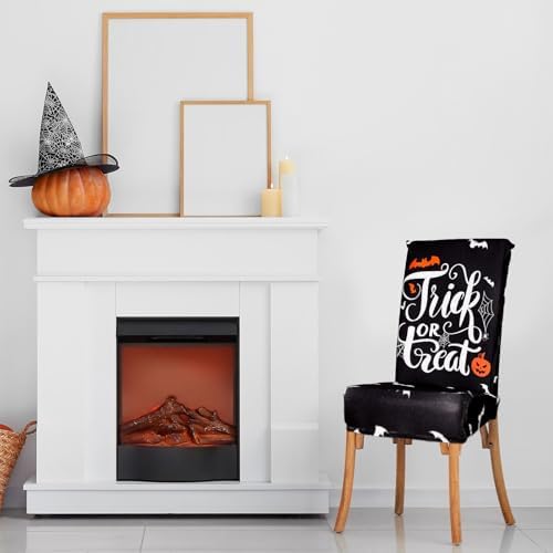 8Pcs Halloween Chair Covers Spooky Decor for Dining Chairs