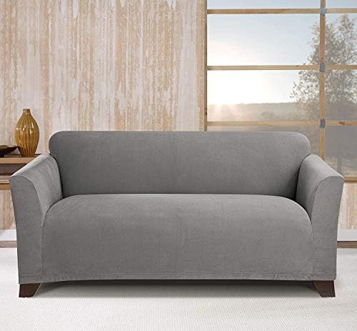 SureFit Form Fit Stretch Loveseat Slipcover - Gray One Piece