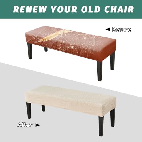 FUANGUI Waterproof Bench Cover for Dining Chairs and Stools