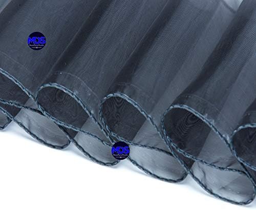 100 Pack Organza Chair Sashes Silver Gray