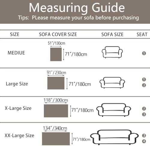 Waterproof Sofa Covers for Pets 71x134 Beige