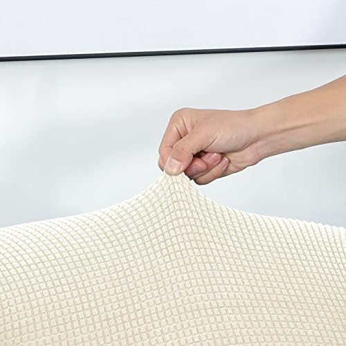 FORCHEER Bar Stool Covers Set of 4 Beige Jacquard