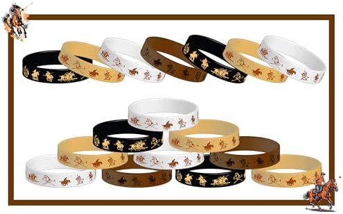 CupaPlay 24PCS Polo Themed Rubber Bracelets