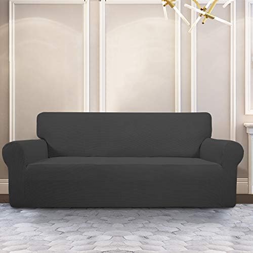 PureFit Stretch Sofa Slipcover - Dark Gray