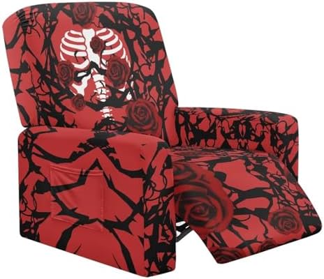Thorn Rose Halloween Recliner Chair Cover