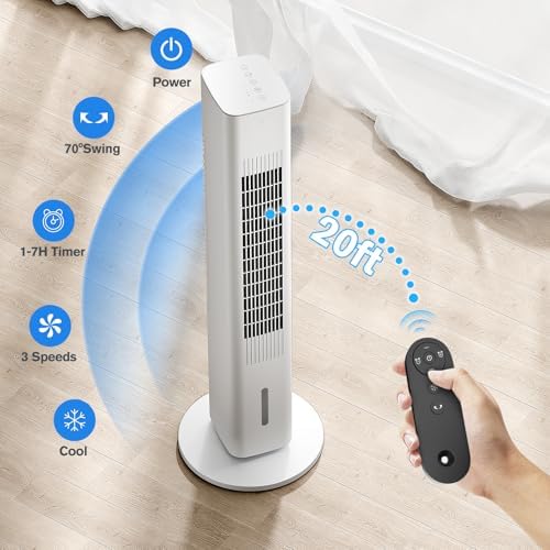 Flowbreeze 35 Inch Windowless Portable Air Conditioner with Remote Control