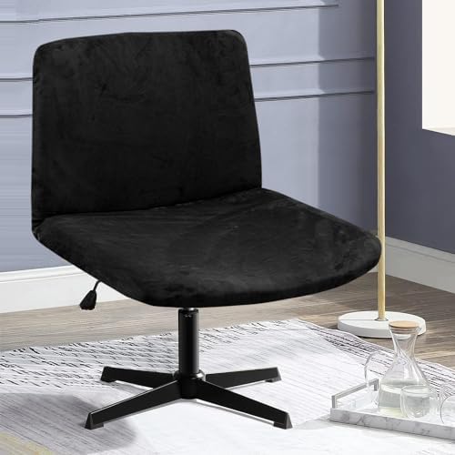 Deisy Dee Velvet Cross Legged Chair Covers - Black