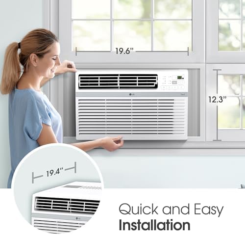 LG LW1024RSMX Window Air Conditioner Wi-Fi Enabled 10000 BTU White