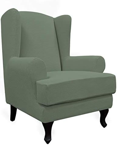 Easy-Going Stretch Wingback Chair Sofa Slipcover 2-Piece