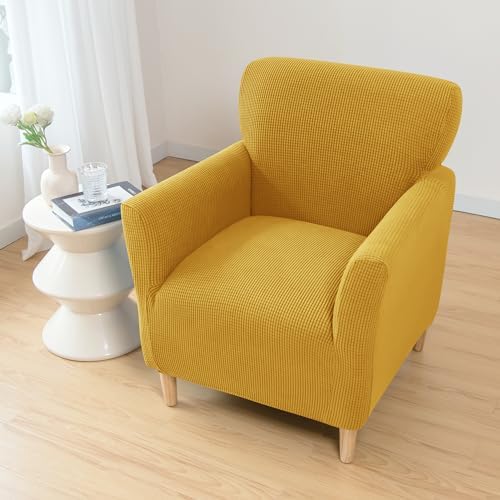 PENDEJATO Stretch Armchair Slipcovers Yellow