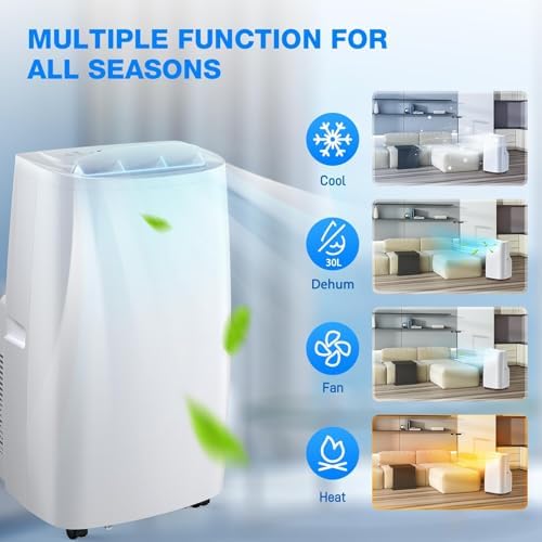 Air Choice 14000 BTU Portable Air Conditioner with Remote and Window Kit