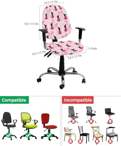 Halloween Office Chair Cover 2 Piece Set 1