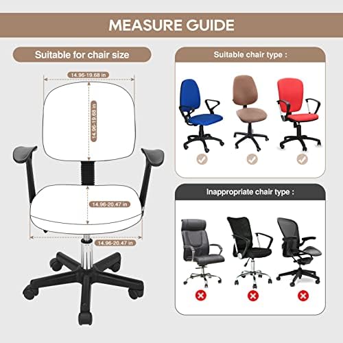 NeColorLife Velvet Chair Cover 2Pcs Set Beige