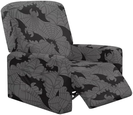 Talayituse Recliner Slipcover with Pockets Halloween Decor 4 Pieces