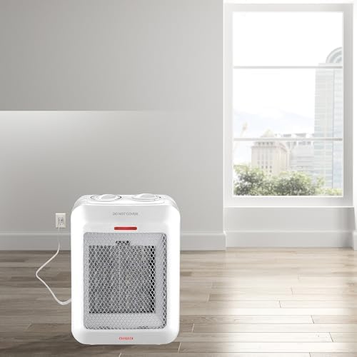 Aiwa Small Ceramic Room Heater with Overheat and Tip Over Protection 1