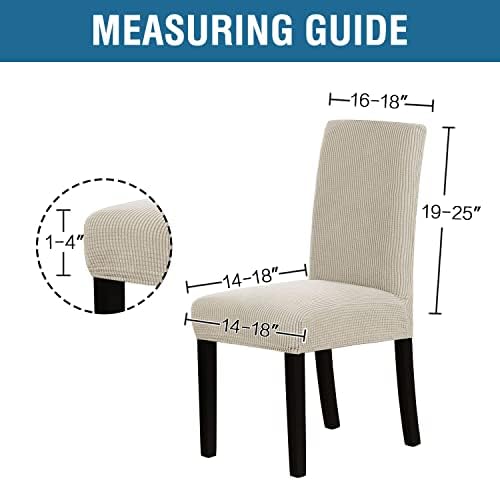 HVERSAILTEX Stretch Dining Chair Covers Set of 6 1
