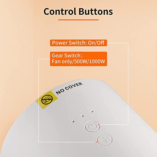 Zinyeme Small Space Heater for Home Office Bedroom RV Use