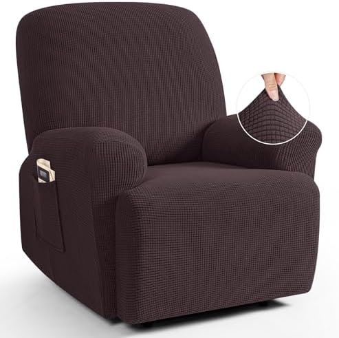 TAOCOCO Recliner Cover 4-Piece Chocolate