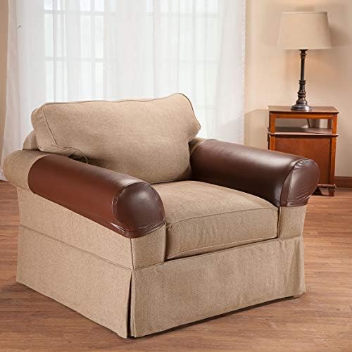 Faux Leather Arm Rest Covers Set of 2