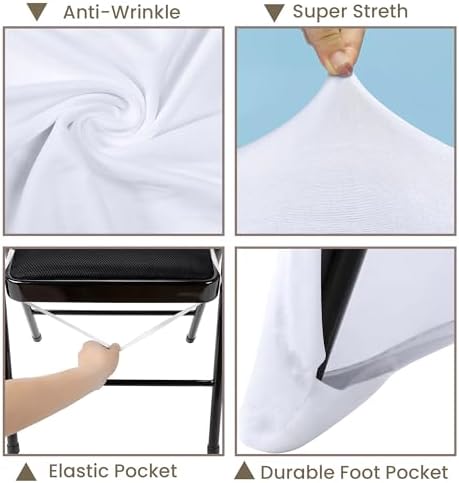 WASIRL 30PCS Stretch Spandex Folding Chair Covers