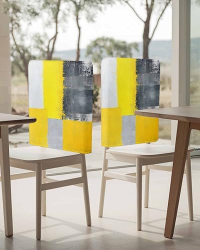 UYULILOY Chair Covers Set of 6 Modern Art Abstract Decor