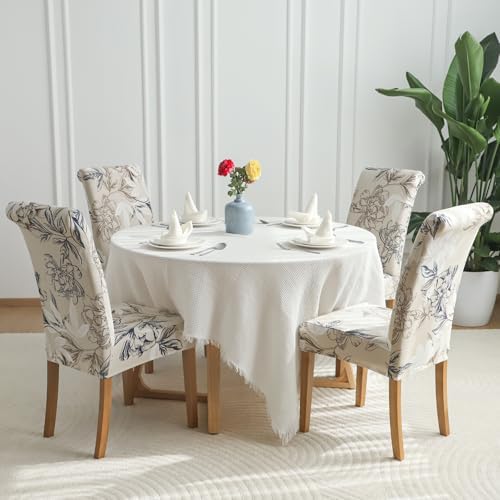 FORCHEER Dining Chair Covers Set of 4 with Elastic Fit