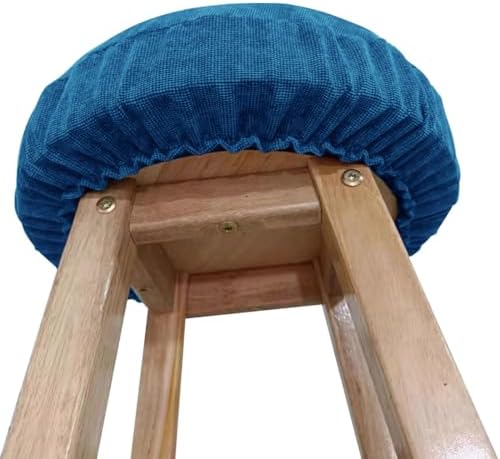 Round Bar Stool Cushion Cover with Thick Padding