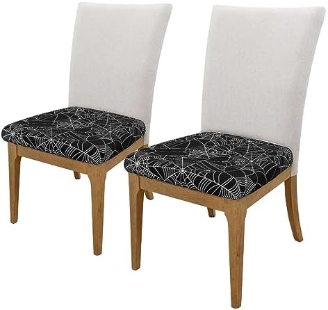 Halloween Spider Web Stretch Chair Covers Set of 4