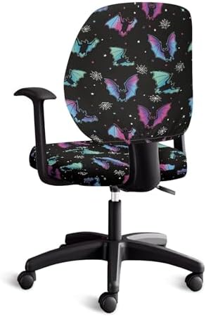 Jeiento Halloween Bat Chair Covers for Armrest Chairs 1