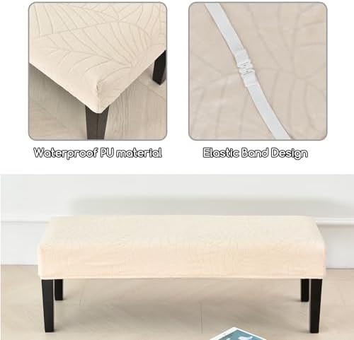 FUANGUI Waterproof Bench Cover for Dining Chairs and Stools