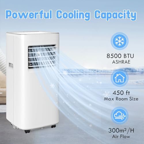 Sprbar 8500BTU Portable Air Conditioner 3-in-1