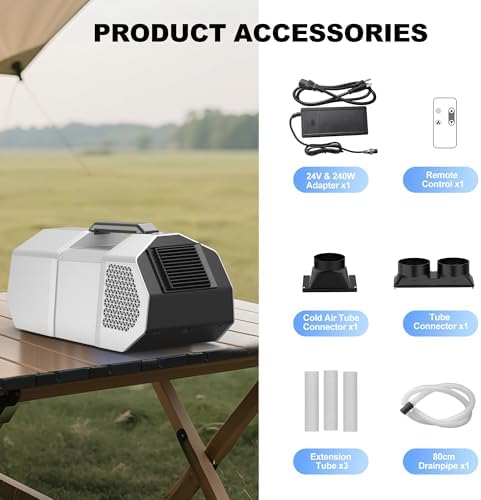 DEAPRULL Portable AC for Tents with 3 Wind Modes
