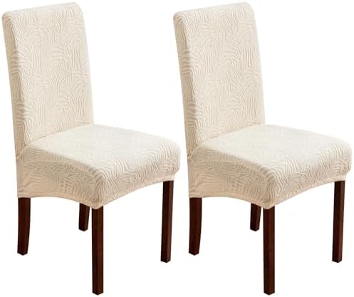 Yueang Dining Chair Covers 2 Pack Beige 1