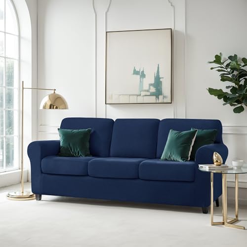CHUN YI 7 Piece Couch Covers for 3 Cushion Couch