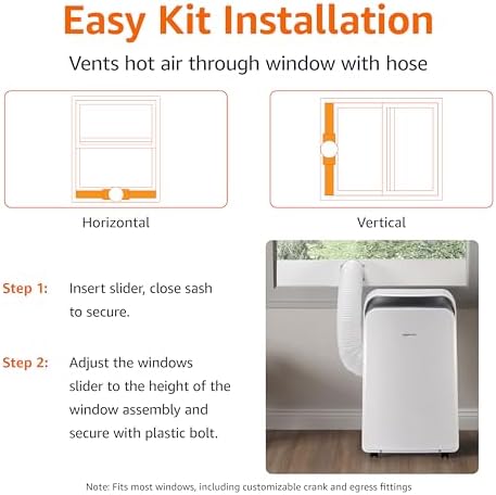 Amazon Basics 4-In-1 Portable AC Unit 13500 BTU White