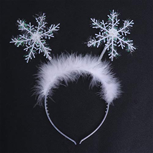 Luxshiny 4pcs Snowflake Headband Christmas Costume Prop 1
