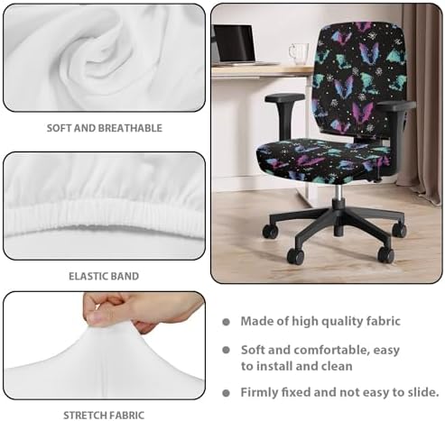 Jeiento Halloween Bat Chair Covers for Armrest Chairs 1