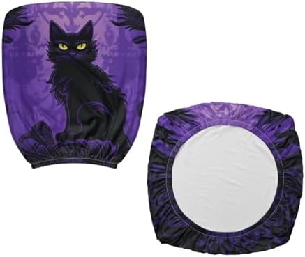 Black Cat Halloween Chair Cover for Office or Home