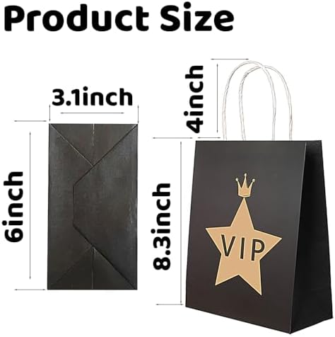 LBLNUGURI 16 Piece VIP Gift Bags Red Carpet Theme