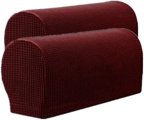 Garayma 2 Pack Armchair Slipcovers for Sofas Wine Red