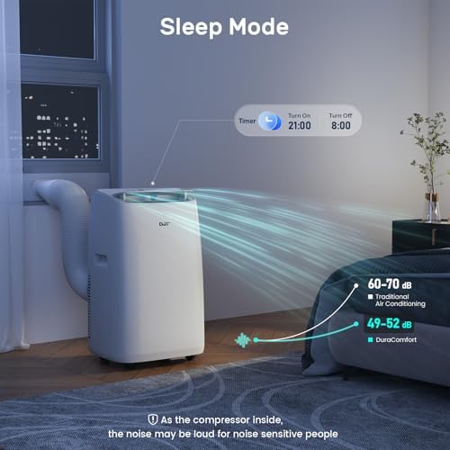 DuraComfort Portable AC with Dual Motors and App