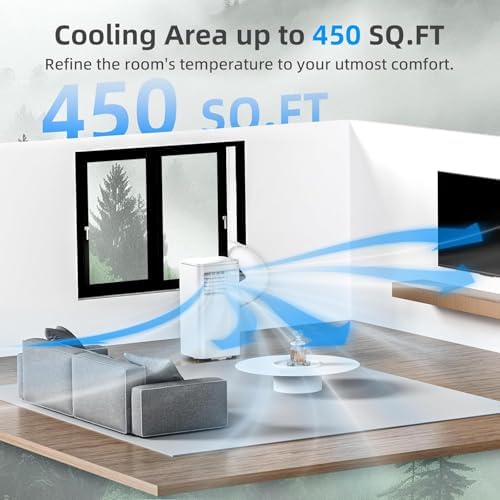 Antarctic Star 10000 BTU Portable AC Unit with Fan and Dehumidifier
