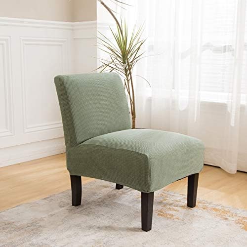 MIFXIN Armless Chair Cover Stretch Jacquard Slipcover 2 Pack