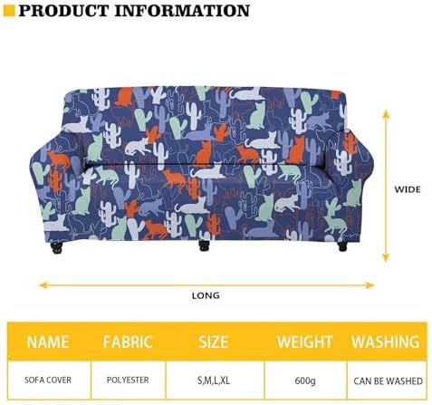Halloween Purple Bat Sofa Slipcover for 2 Seater 1