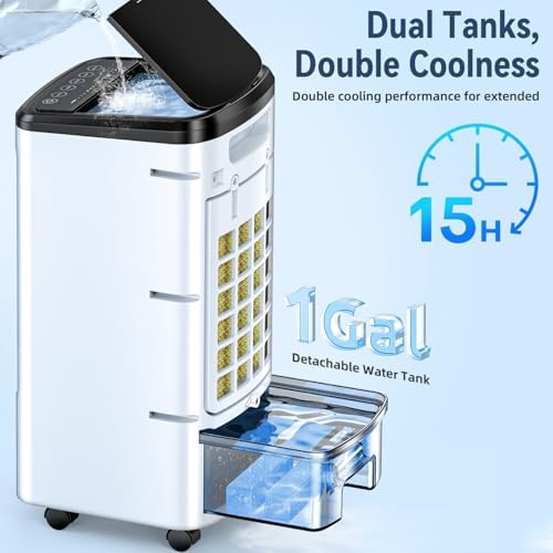 FANCOLE Portable Windowless Air Conditioner with 6 Ice Packs