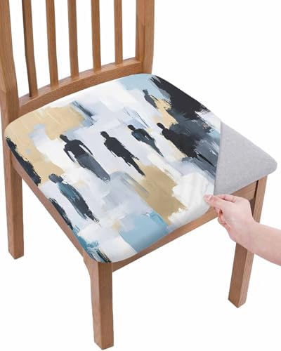 Modern Canvas Seat Covers for Dining Chairs Set of 2 1