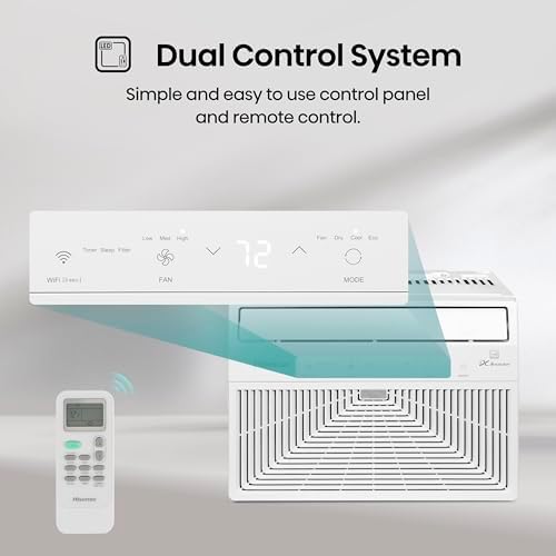 Hisense Window Air Conditioner 6000 BTU White