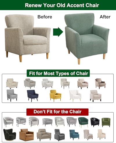 CRFATOP Stretch Armchair Covers with Jacquard Design