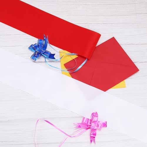 PATIKIL 63x4 Pink Satin Sash DIY Prom Queen Accessory