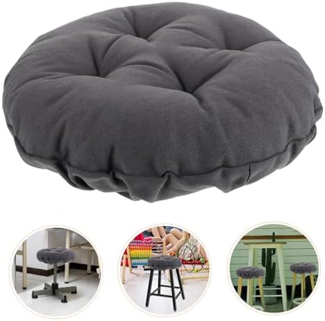 Cabilock Round Bar Stool Seat Padded Non-Slipcover for Round Chairs